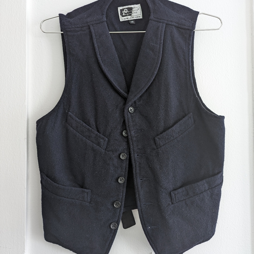 Wool Navy Vest